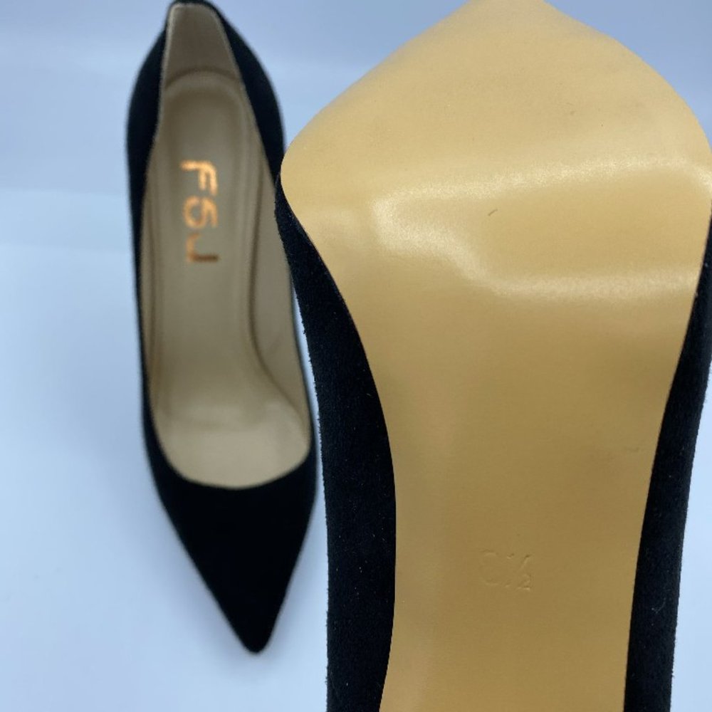 FSJ Women Formal Stiletto High Heels Pumps Pointed - Picture 11 of 12